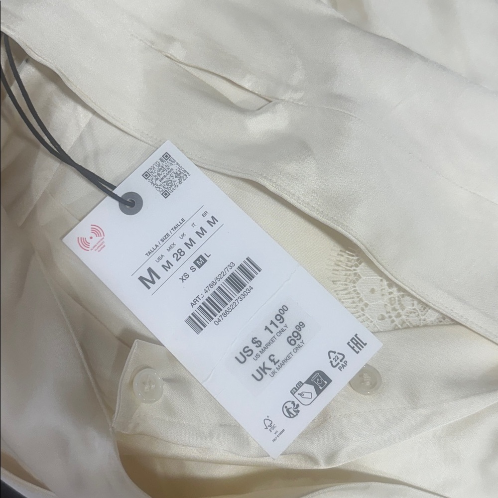 2 in 1 COMBINATION SATIN EFFECT BLOUSE ZW COLLECTION - Picture 10 of 11